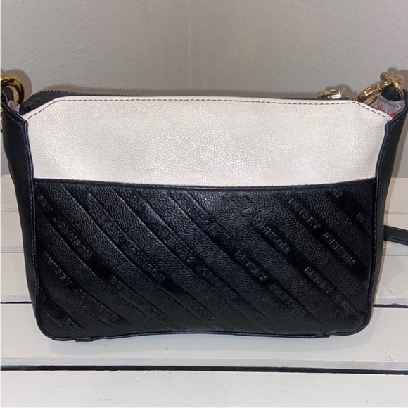 Betsy Johnson Crossbody Bag Red Bow Black & White Leather Bag All Season Cosplay - Picture 10 of 15